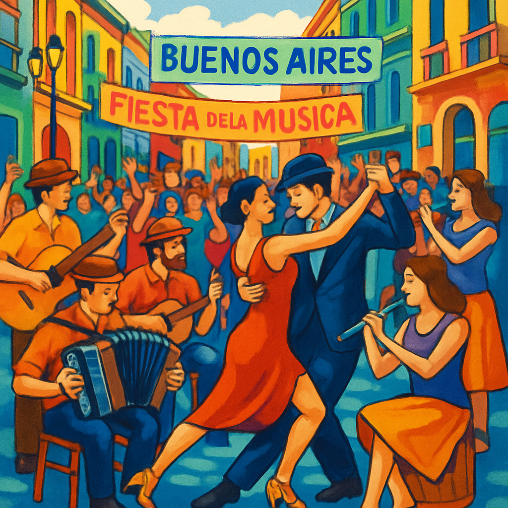 Fiesta De La Musica - Buenos Aires DIY Paint By Numbers