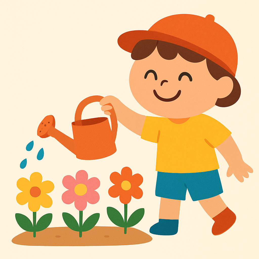 Little Garden Helper Painting Number Kit