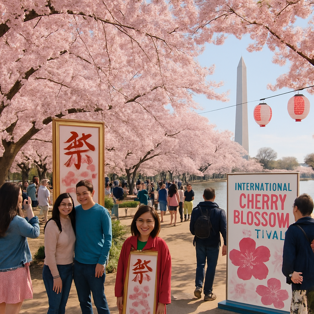 The International Cherry Blossom Festival Paint By Color