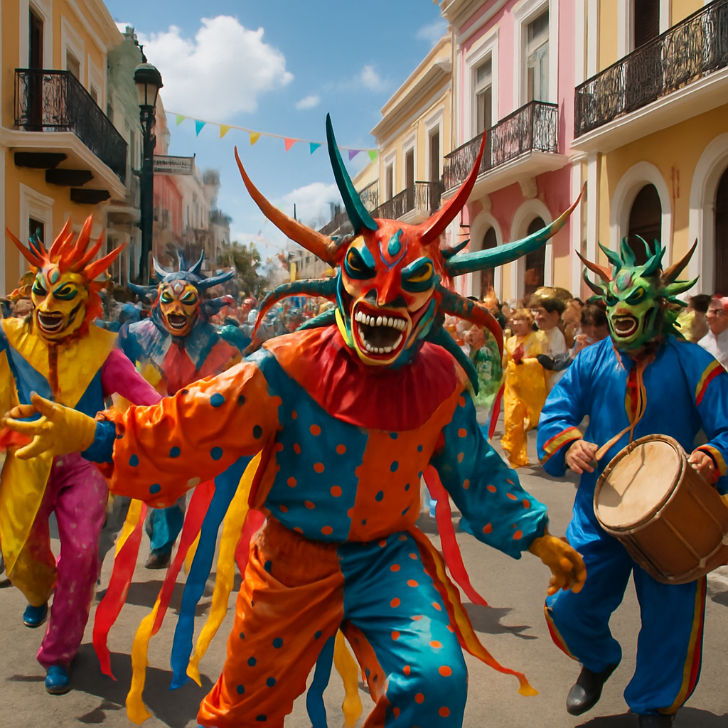 Carnaval De Ponce - Puerto Rico Painting By Numbers Kit