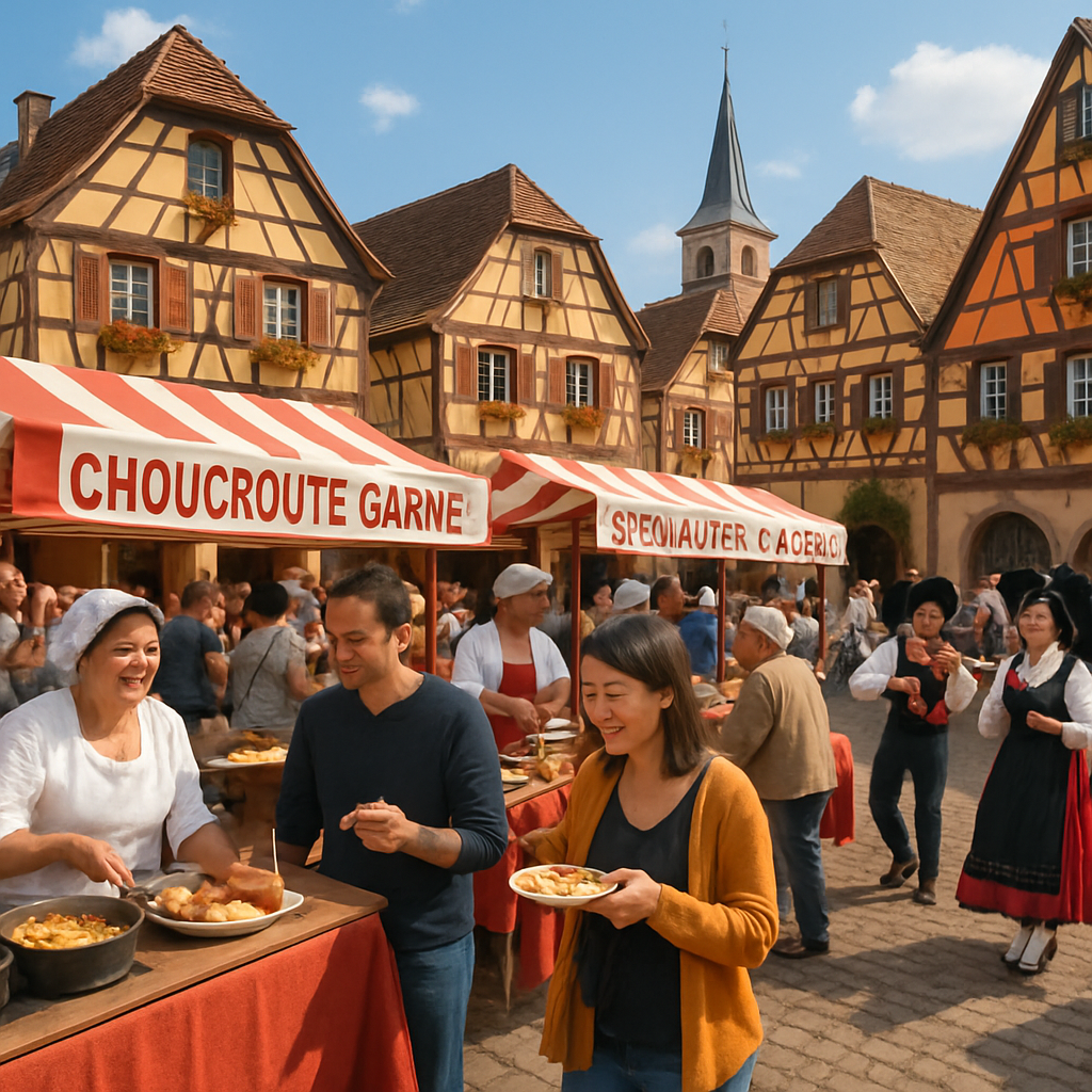 Fête De La Choucroute - France Painting By Numbers Kit