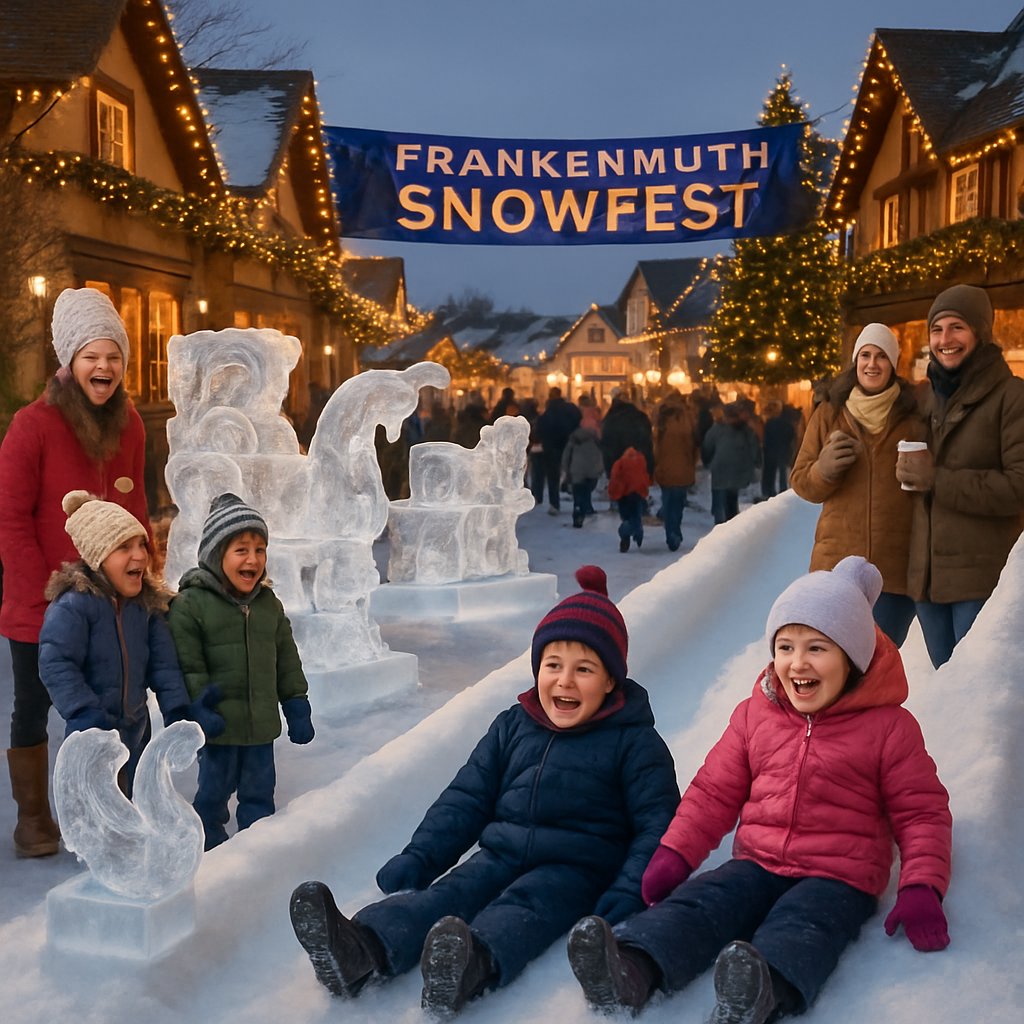 Frankenmuth Snowfest - USA Paint By Numbers Kits