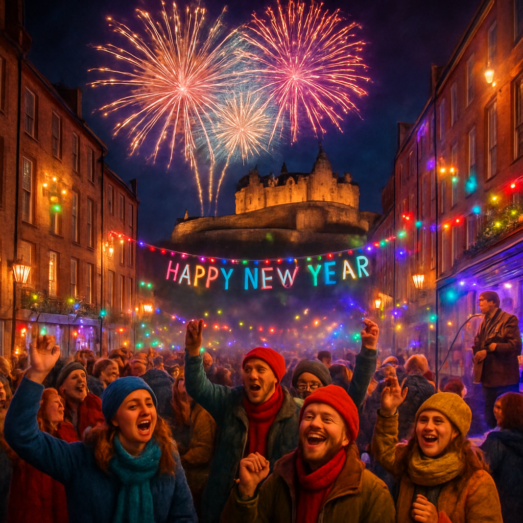New Year's Eve Celebration - Edinburgh Paint By Numbers Kits