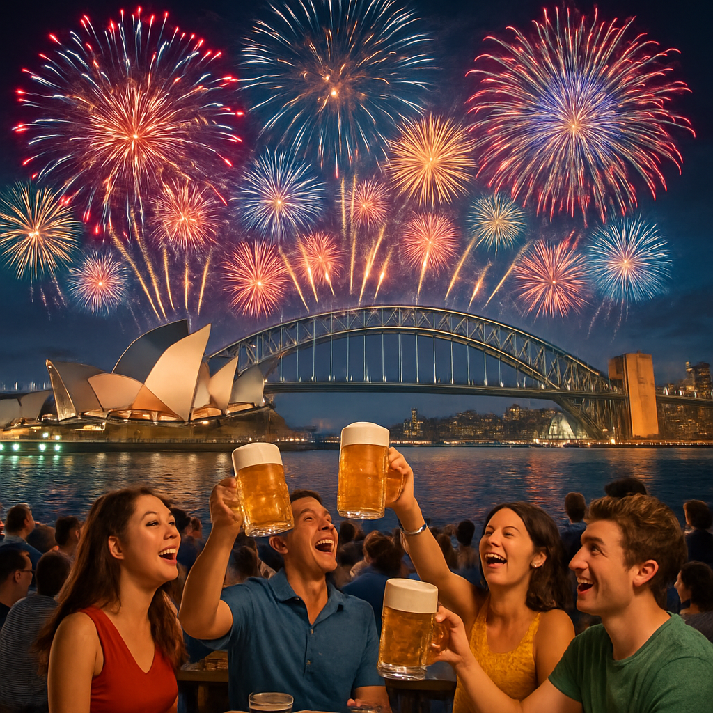 New Year's Eve Celebration - Sydney Paint By Numbers Kits