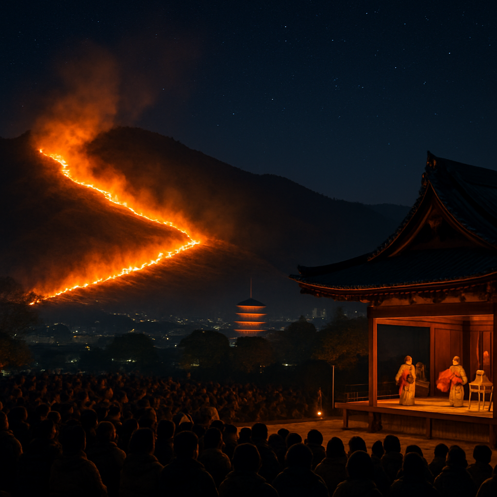 Yamayaki Festival Paint By Numbers