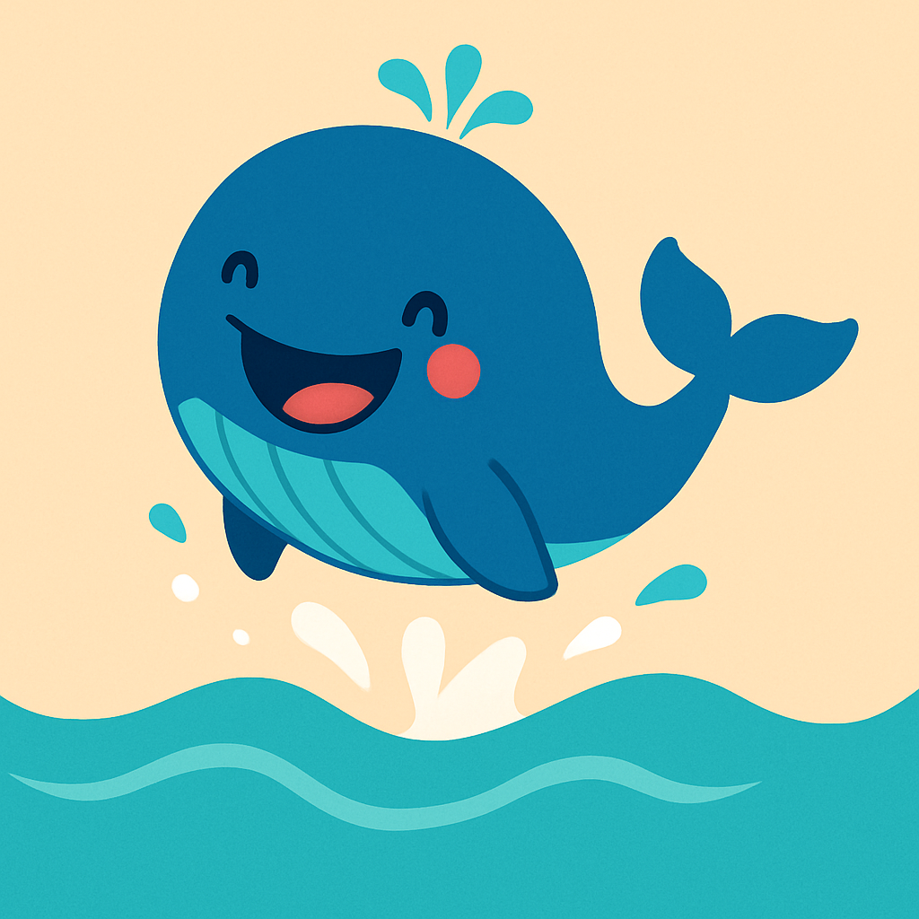 Giggling Whale Paint By Number