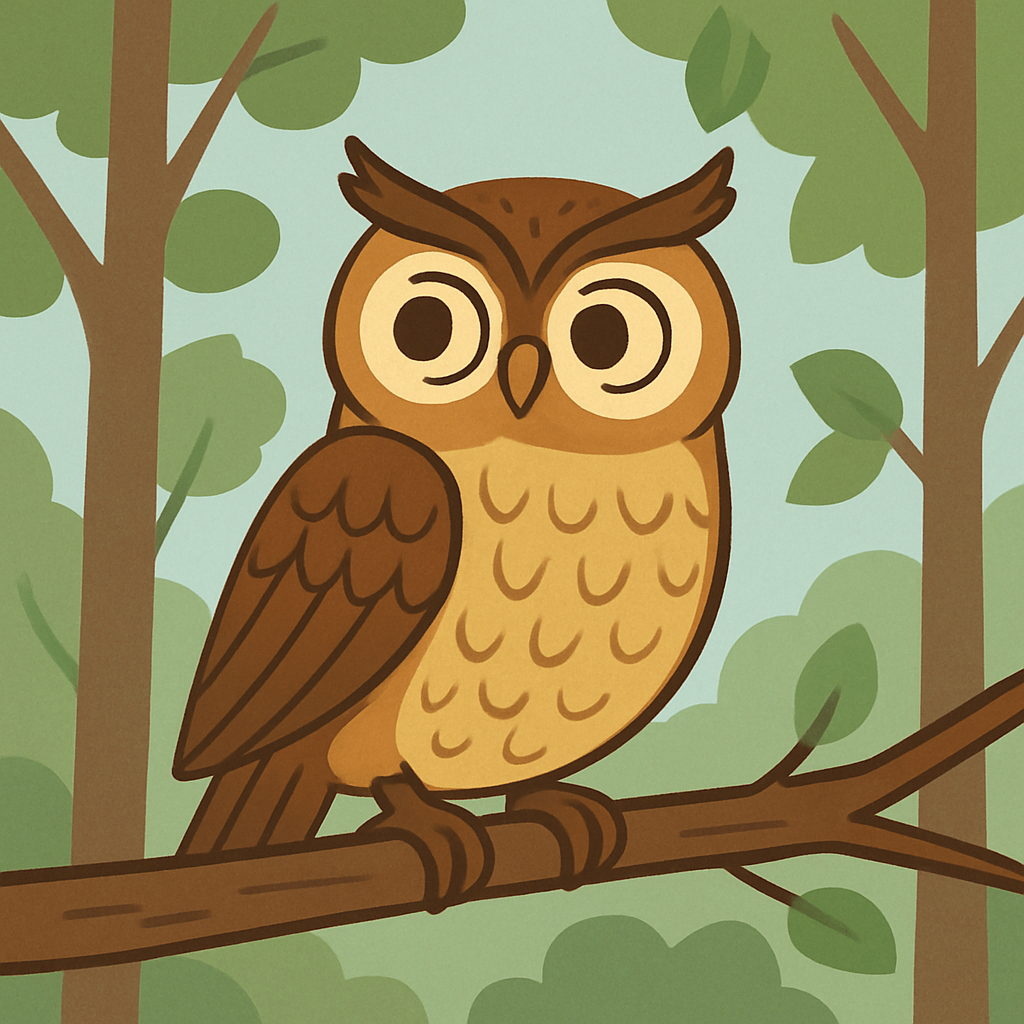 Wise Owl's Forest DIY Paint By Numbers