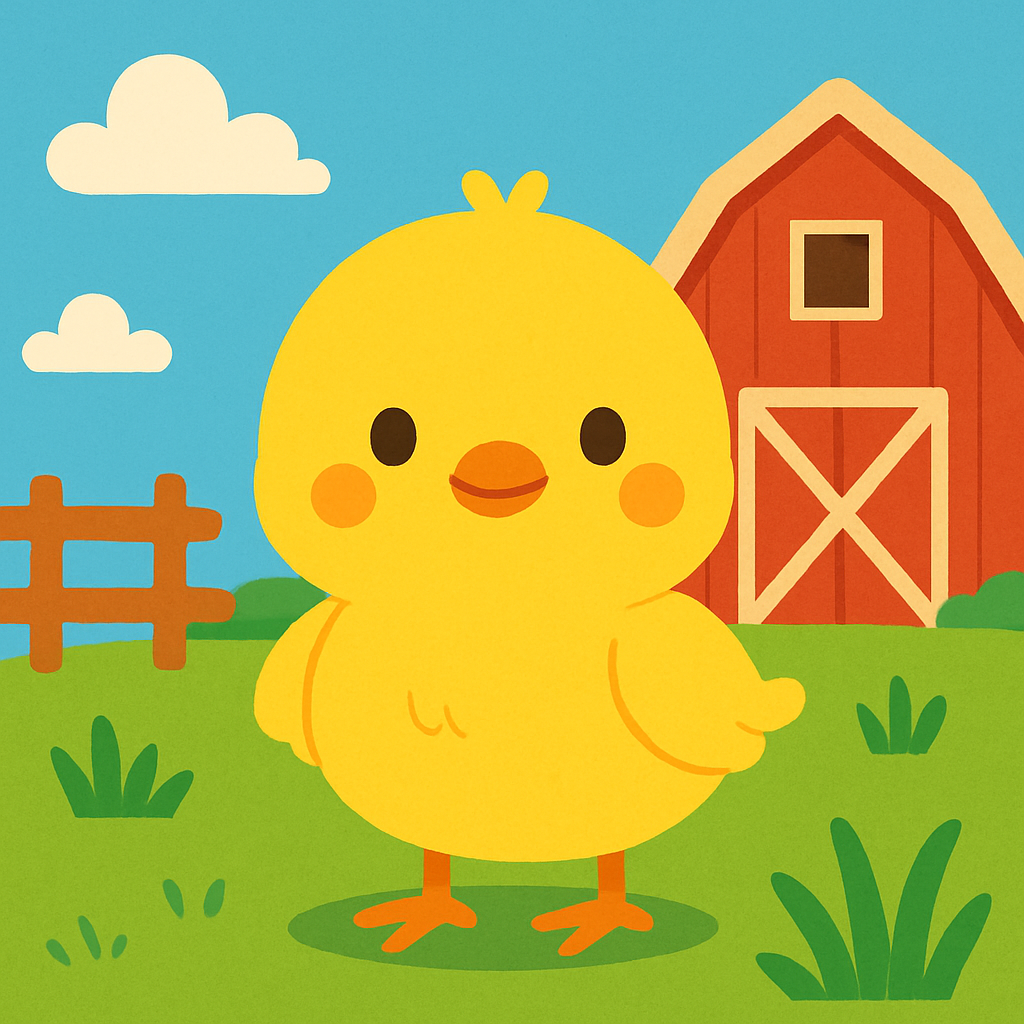 Charming Chick's Farmyard DIY Paint By Numbers