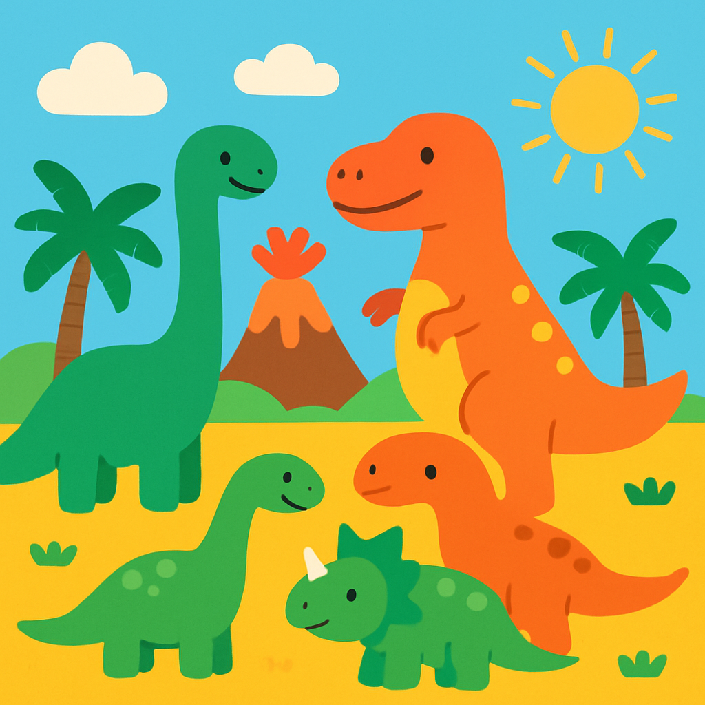 Dinosaurs Roar! Adventure Paint By Color