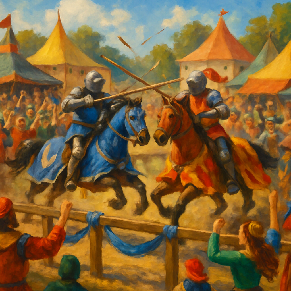 Jousting At The Renaissance Festival Paint By Number