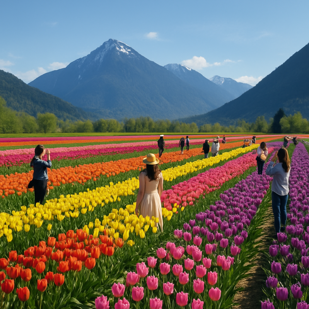 Fraser Valley Tulip Festival - Canada Paint By Numbers Art