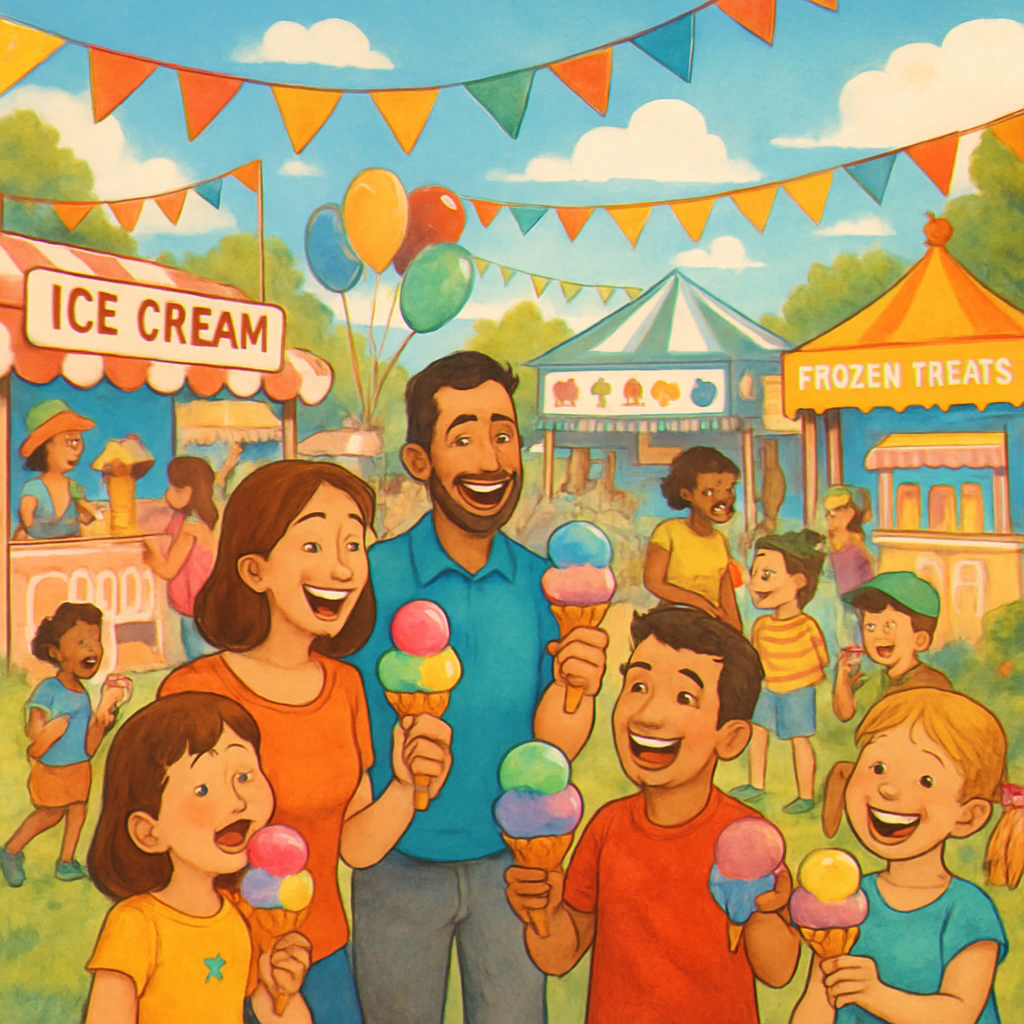 World's Largest Ice Cream Festival - USA Paint By Color