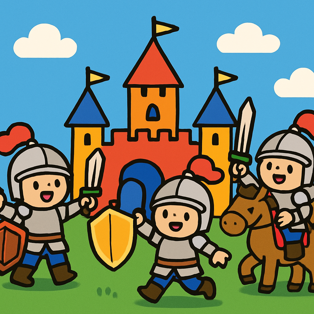 Enchanted Castle Knights DIY Paint By Numbers