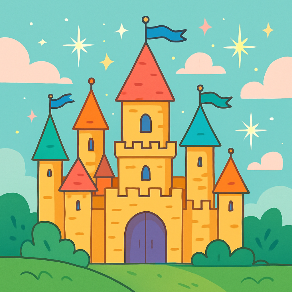 Enchanting Castle Fantasy Painting By Numbers Kit