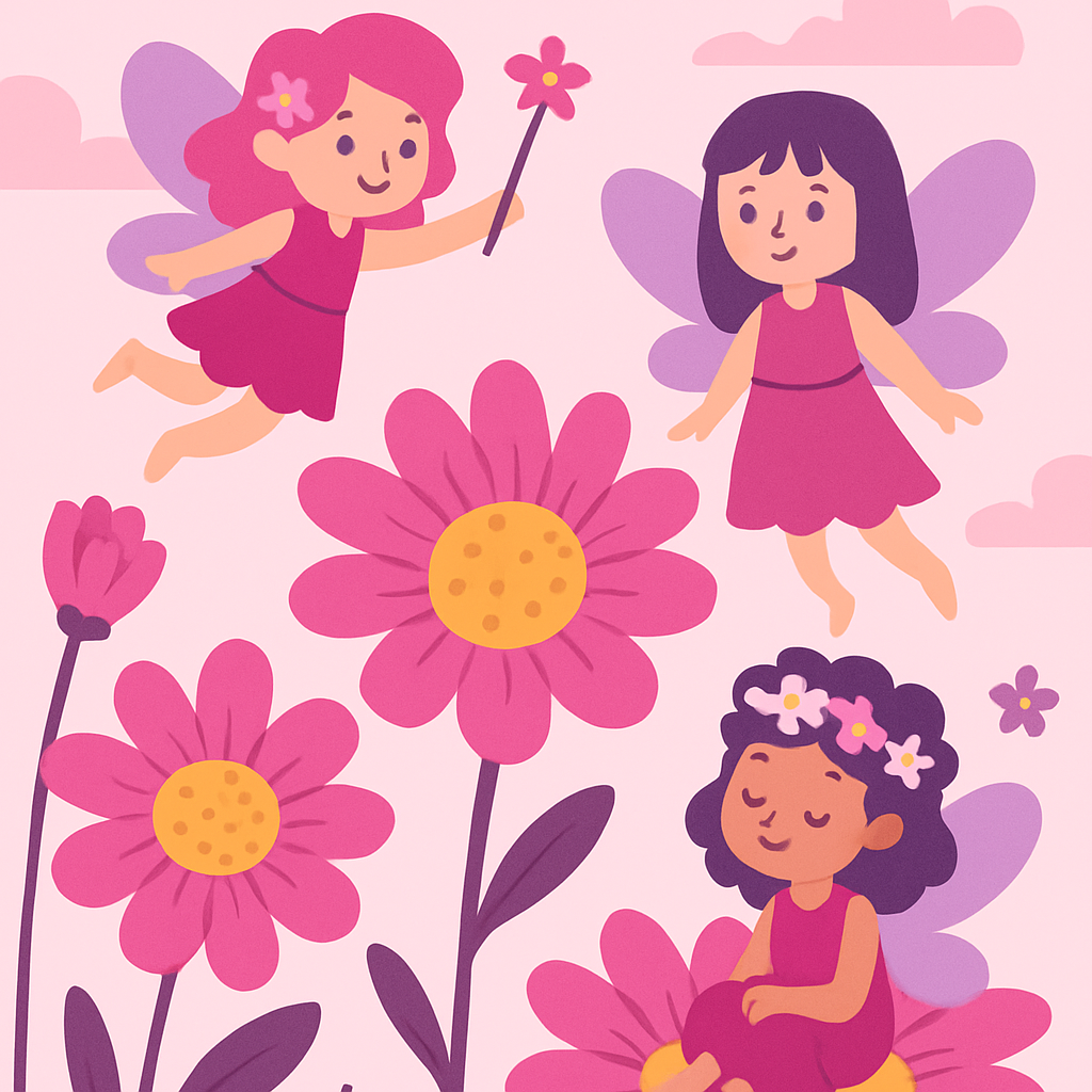 Flower Fairy Land Painting By Numbers Kit