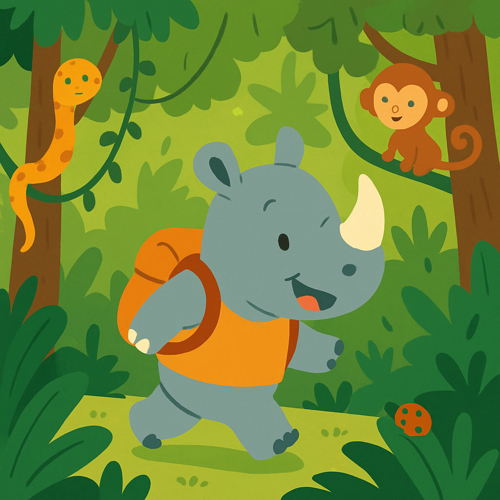 Jungle Explorer Rhino DIY Paint By Numbers