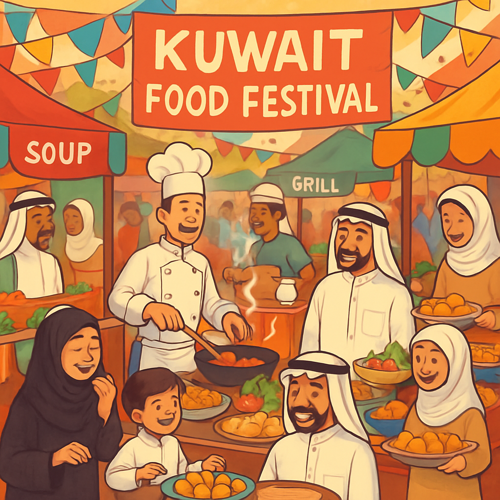Kuwait Food Festival Paint By Numbers