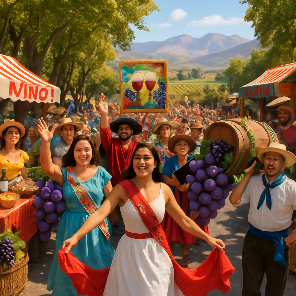 Festa De La Vendimia - Argentina Paint By Color