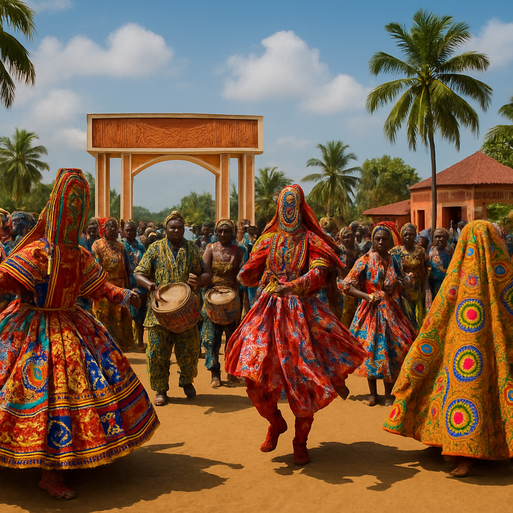 Benin Voodoo Festival - Benin Paint By Color