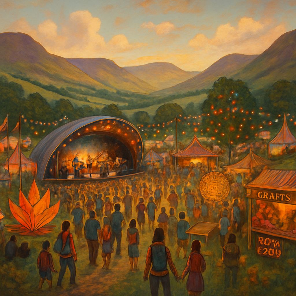 Green Man Festival - Brecon Beacons, Wales Paint By Numbers Kits