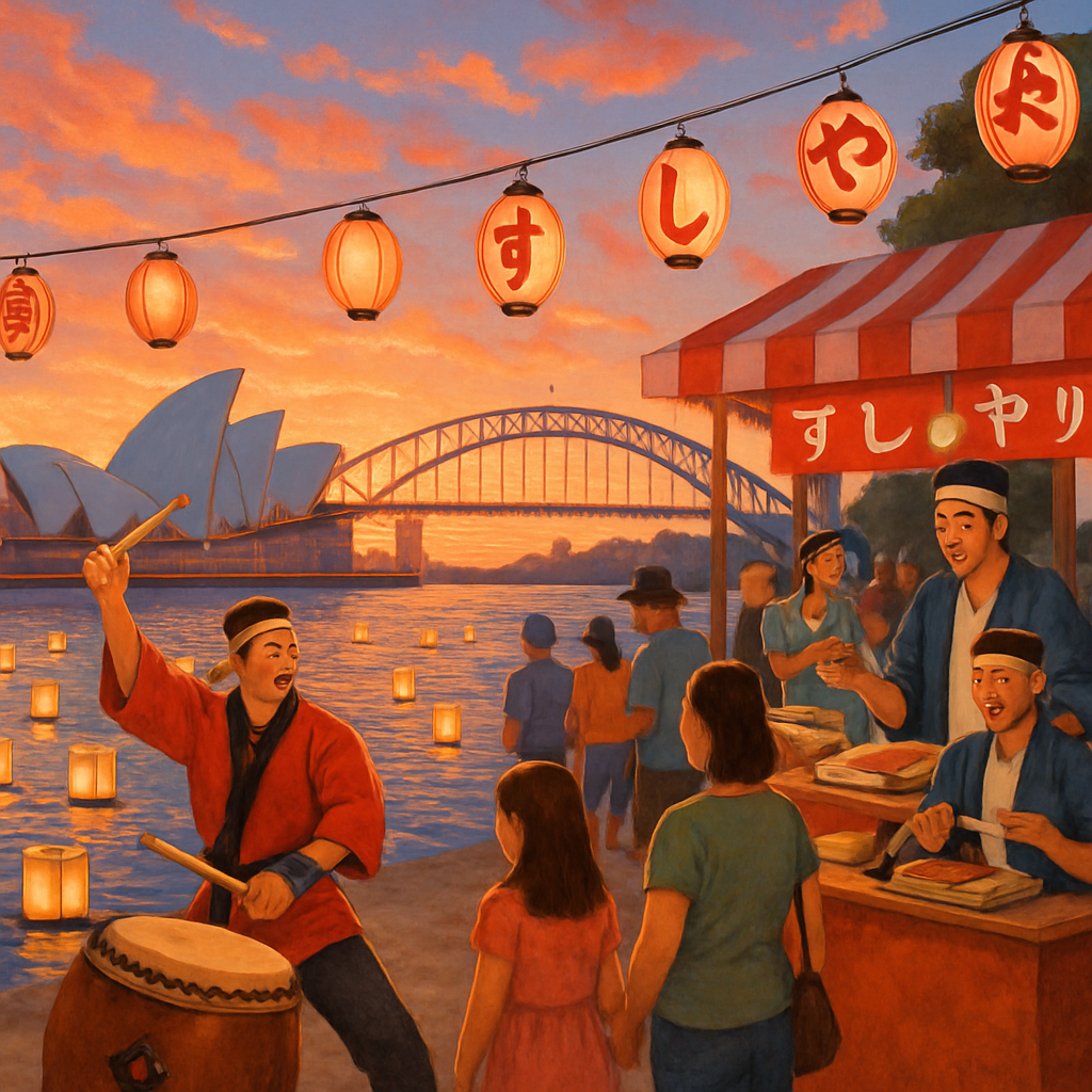 Matsuri At Sea - Sydney Paint By Numbers Art