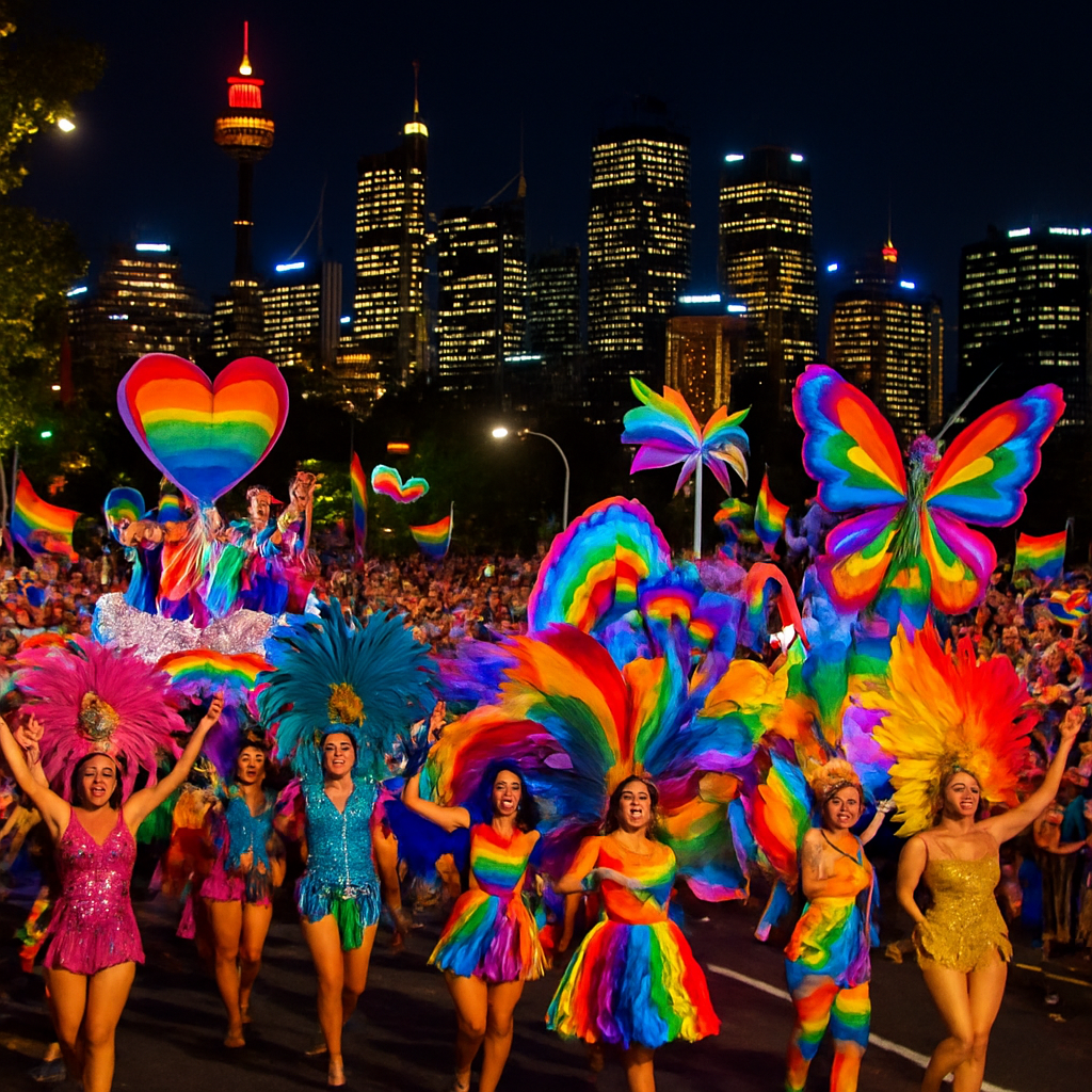 Gay And Lesbian Mardi Gras - Sydney, Australia Paint By Color