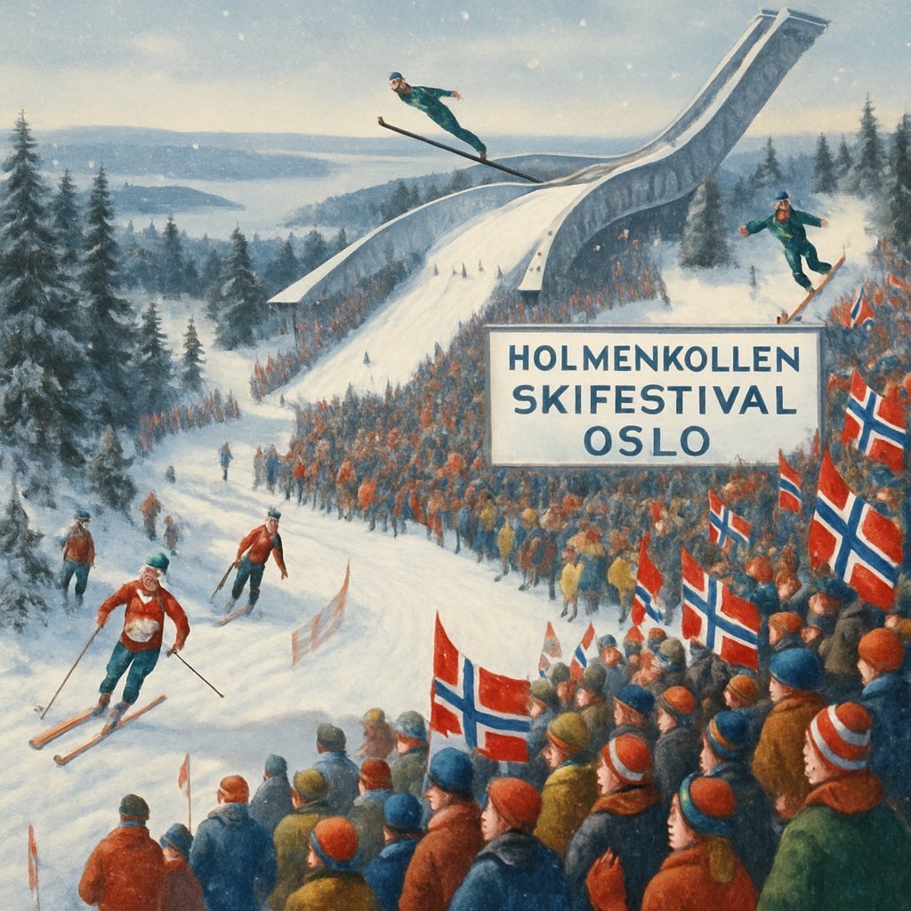 Holmenkollen Ski Festival - Oslo, Norway Paint By Color