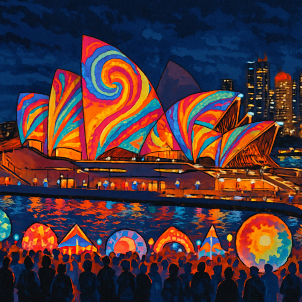Sydney Vivid Light Festival - Australia DIY Paint By Numbers