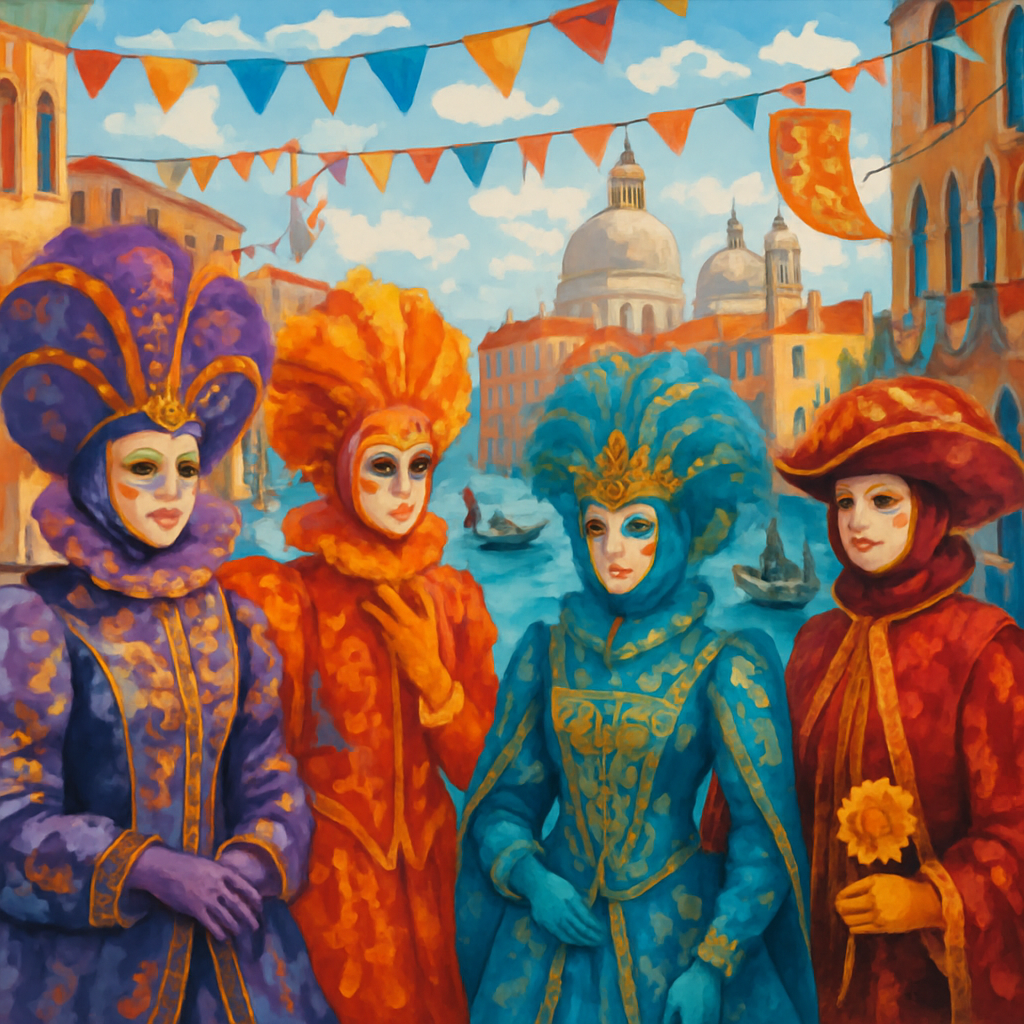 Carnival - Venice, Italy Paint By Color