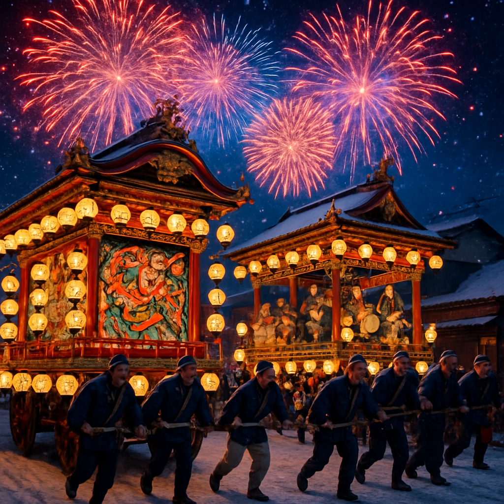 Chichibu Night Festival - Chichibu, Japan Paint By Color