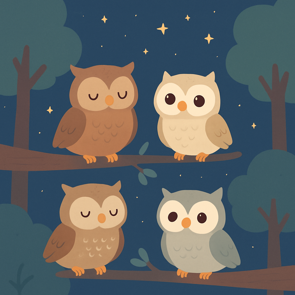 Adorable Owls Painting Number Kit