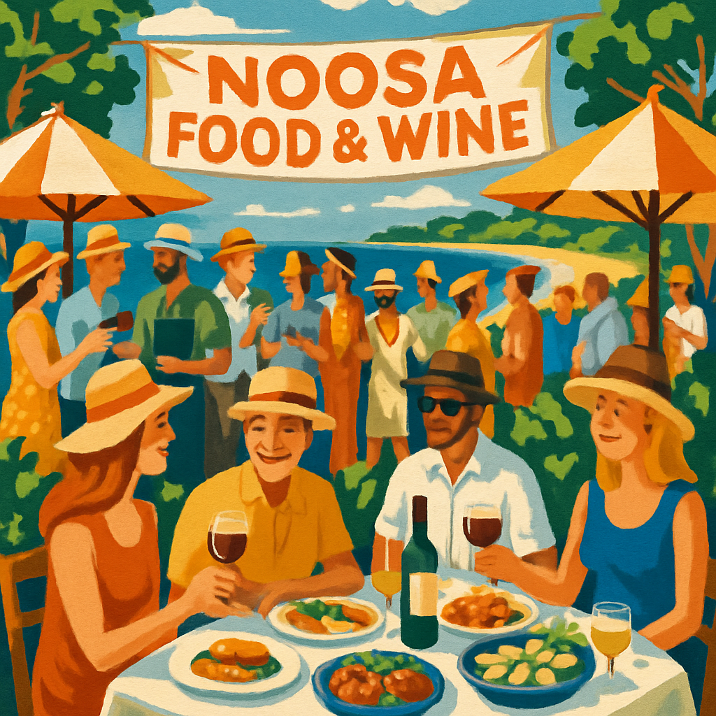 Noosa Food And Wine Festival DIY Paint By Numbers
