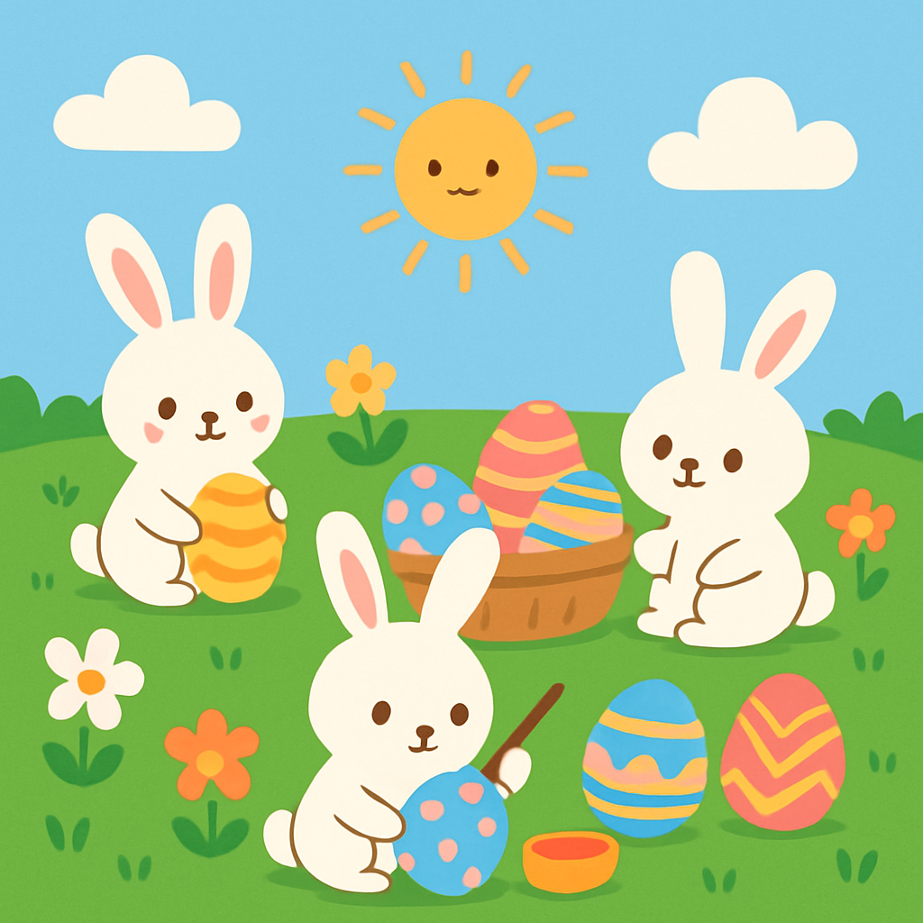 Easter Egg Festival Number Painting