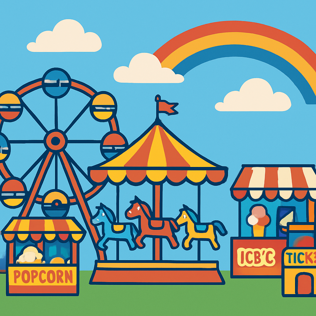 Rainy Day Fun Fair Number Painting