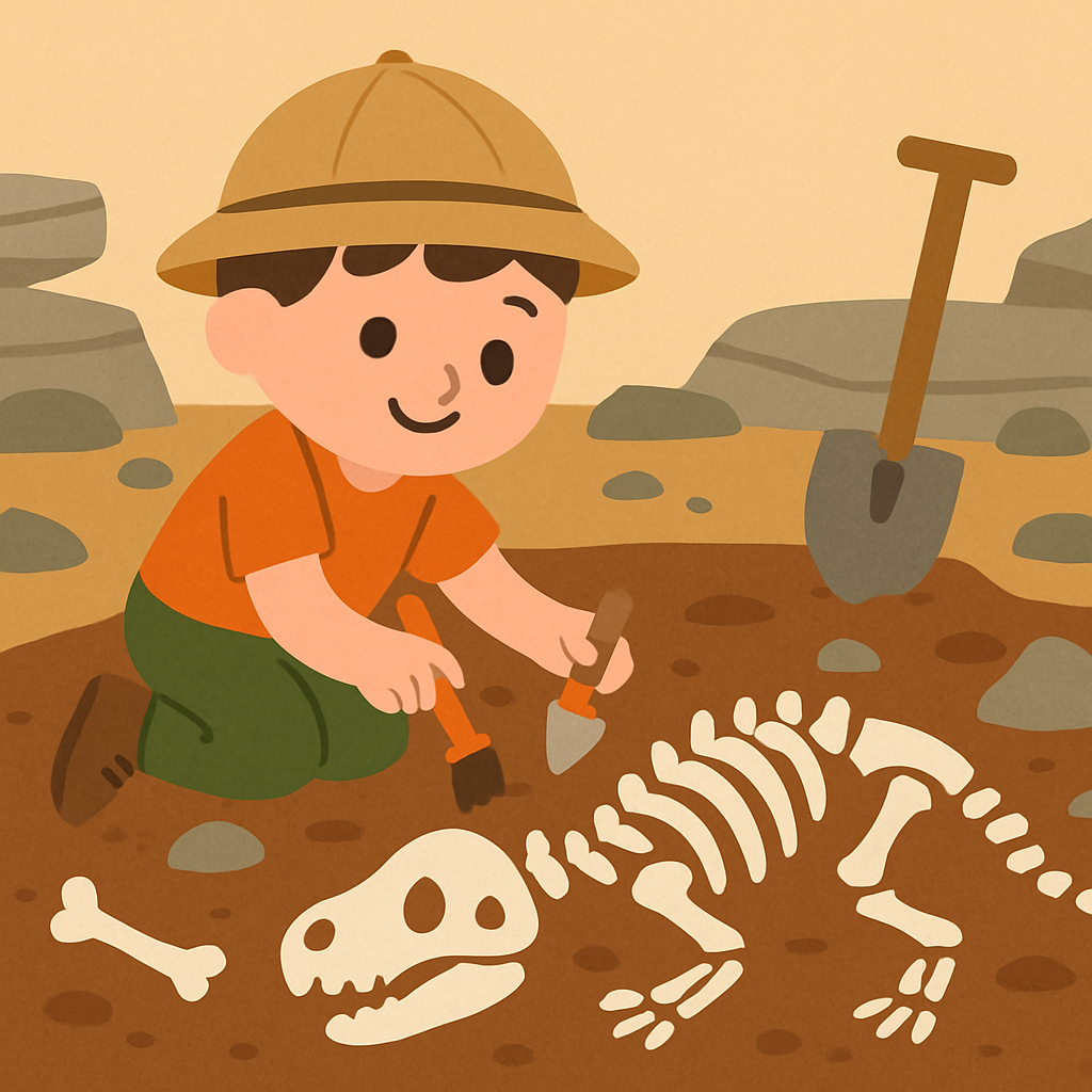 Fossil Hunter's Camp Number Painting