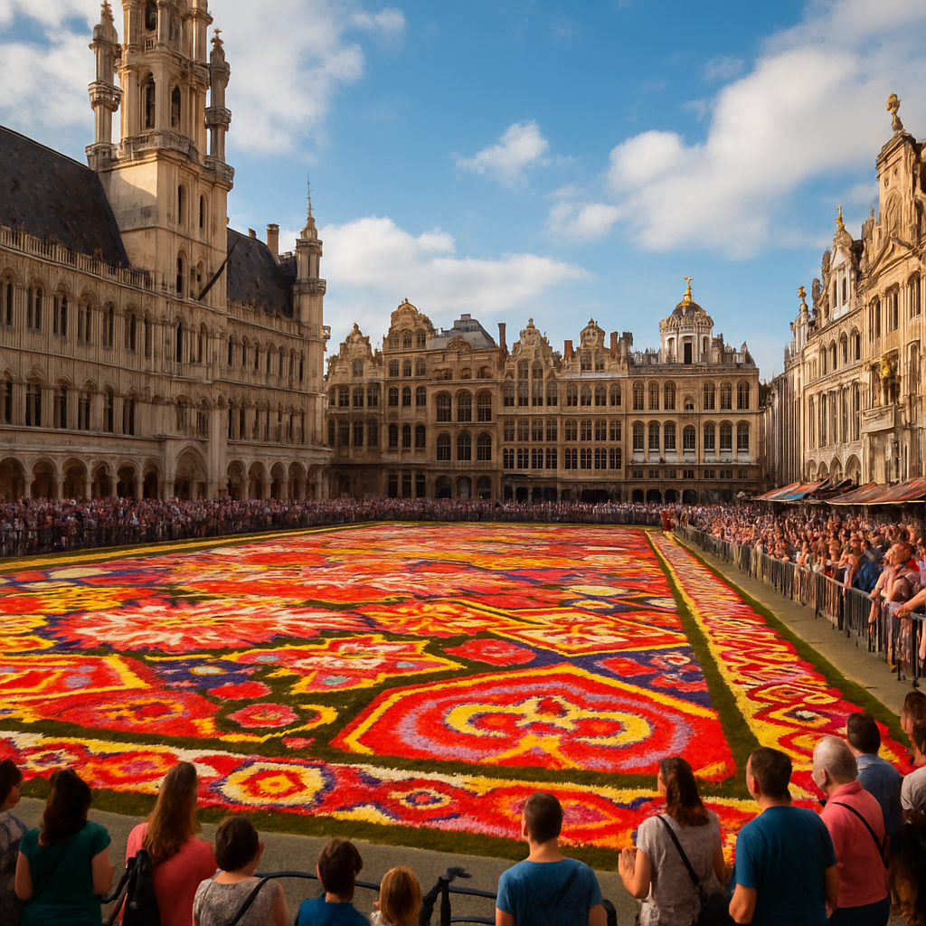 The Flower Carpet Painting Number Kit