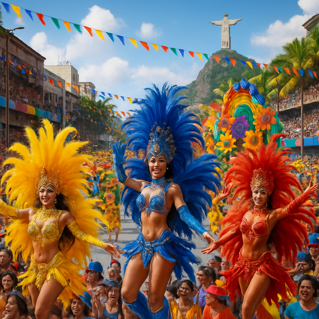 Carnival Of Rio - Rio De Janeiro Numbered Painting Kits