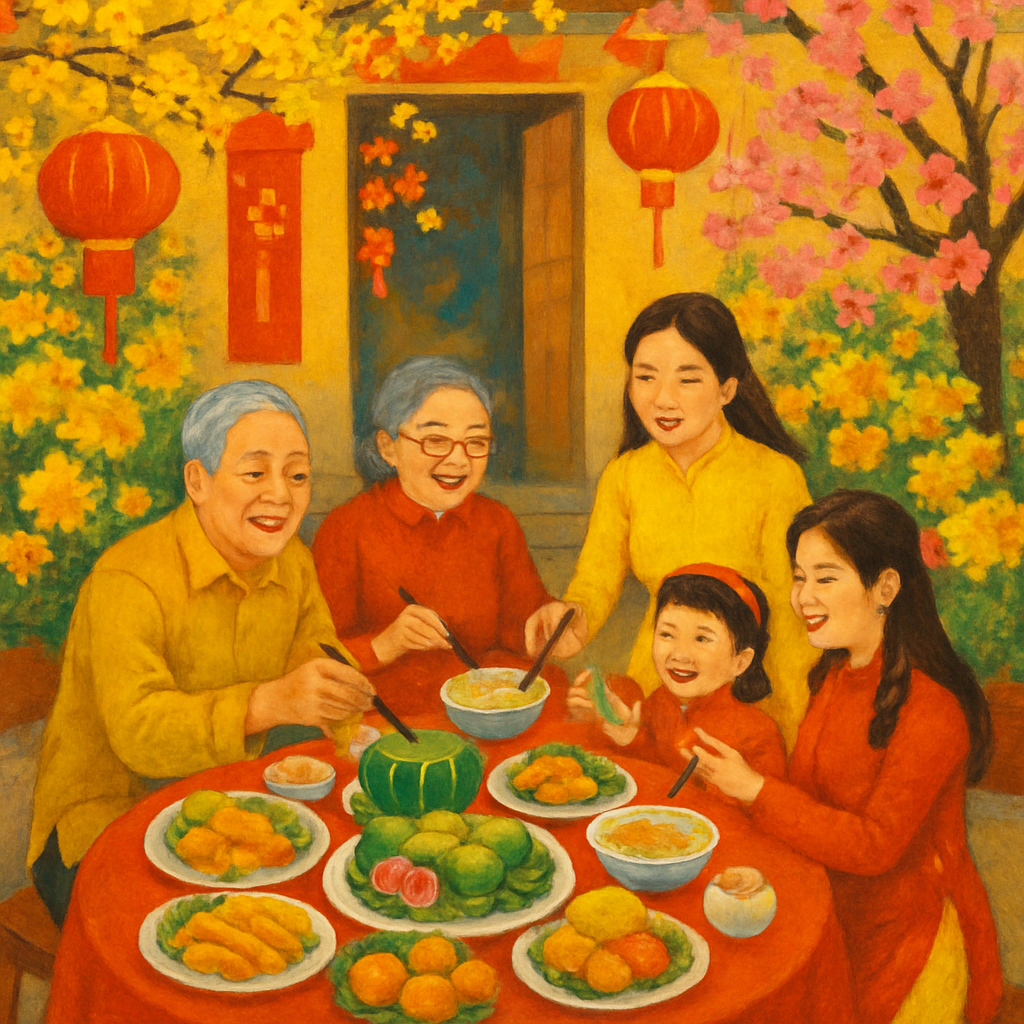 Tét Nguyên Đán - Vietnam DIY Paint By Numbers