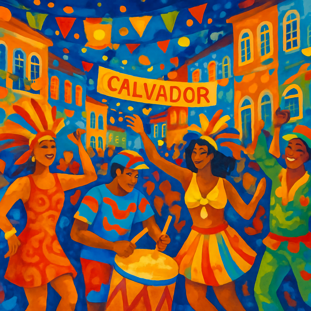Carnaval De Salvador - Salvador DIY Paint By Numbers