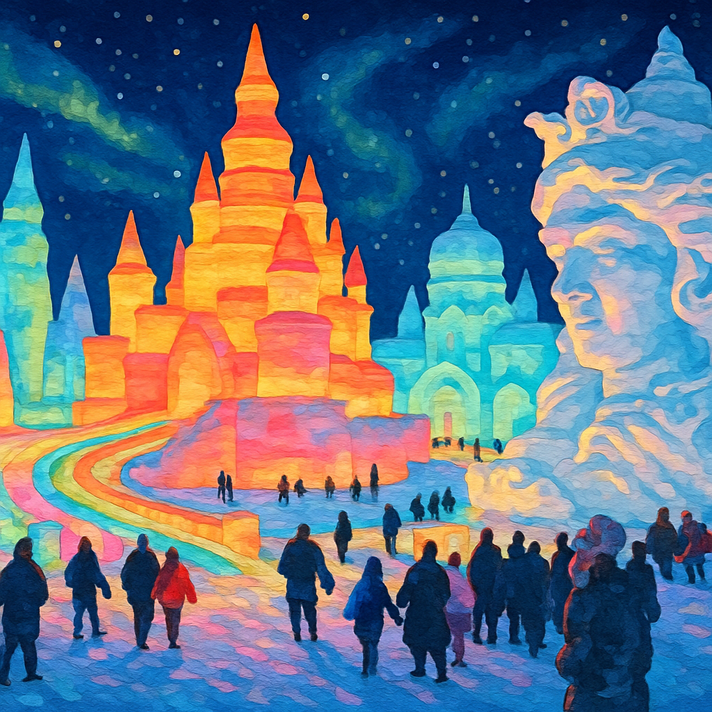 International Festival Of Ice And Snow Sculpture - Harbin DIY Paint By Numbers