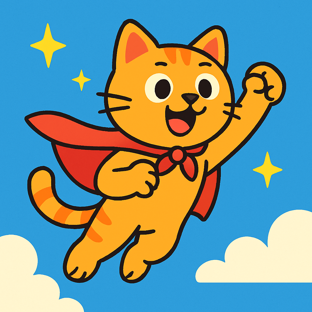 Daring Superhero Cat Paint By Numbers Kits