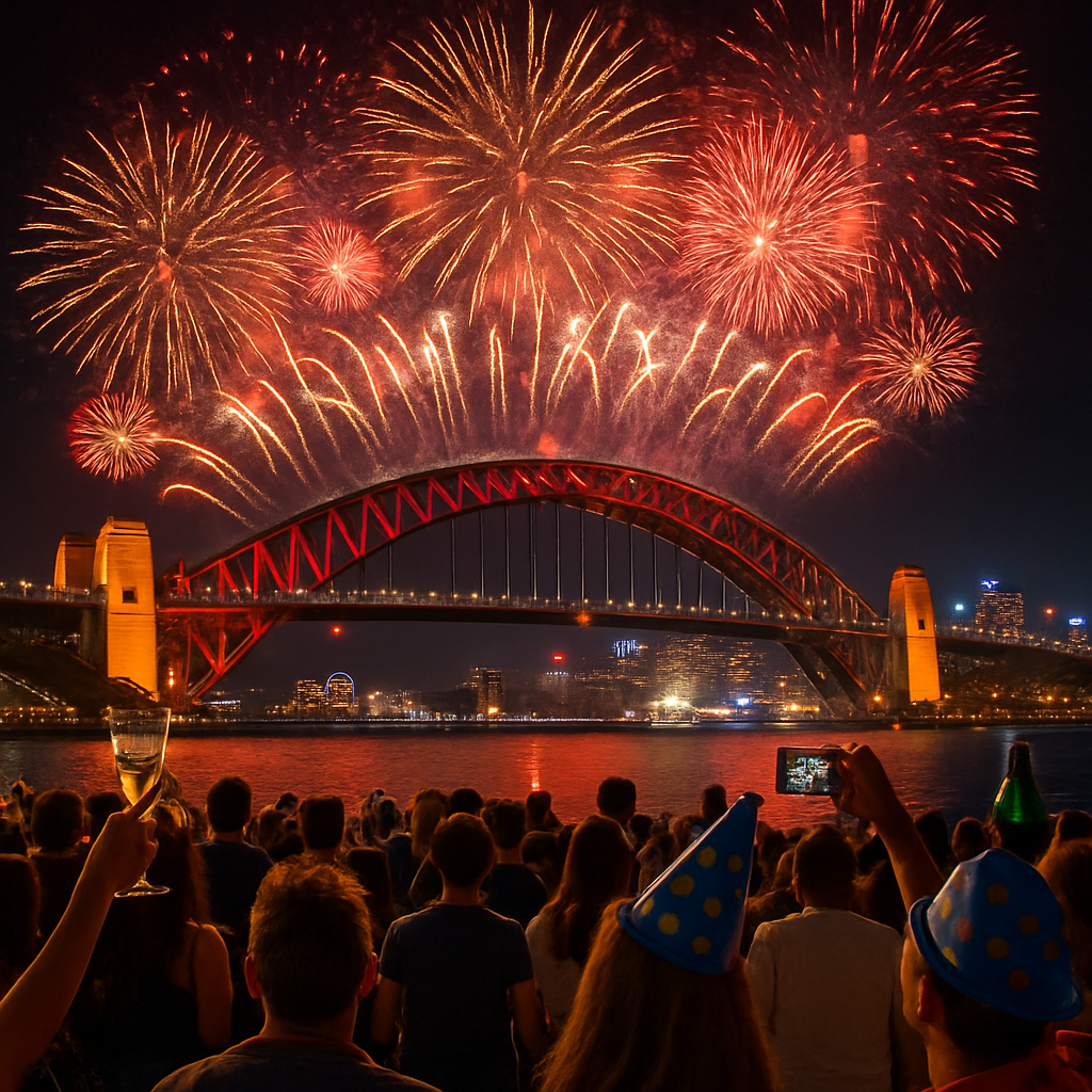 New Year's Eve Celebrations - Sydney, Australia DIY Paint By Numbers