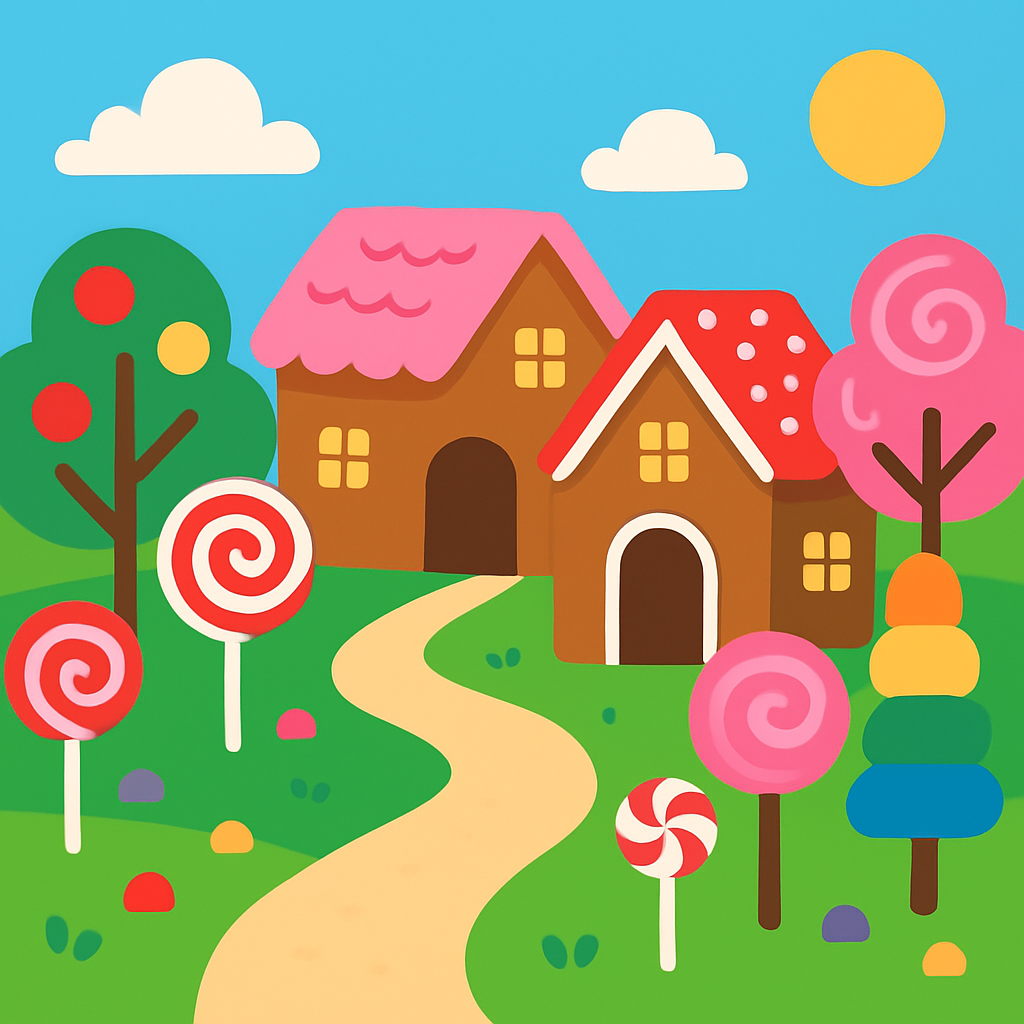 Candy Land Escape Paint By Numbers
