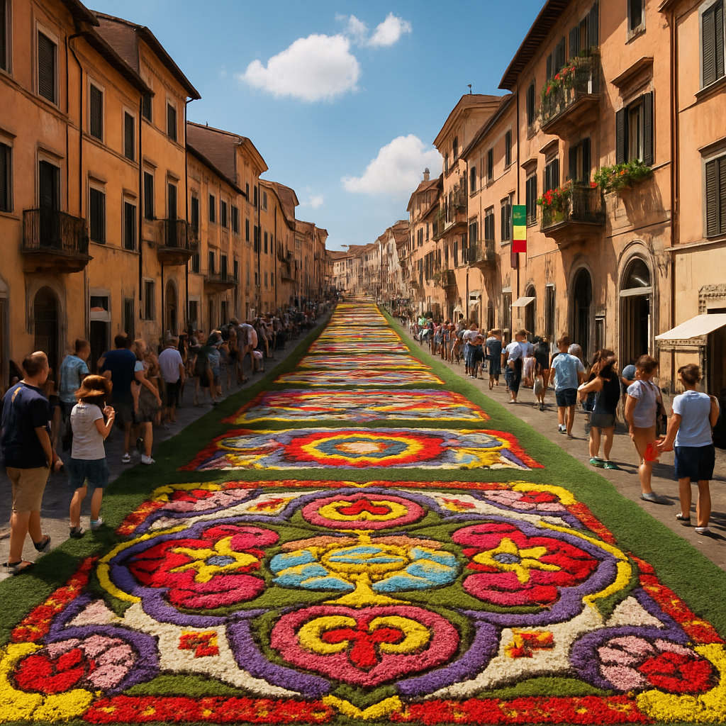 Flower Festival - Genzano Di Roma - Italy DIY Paint By Numbers