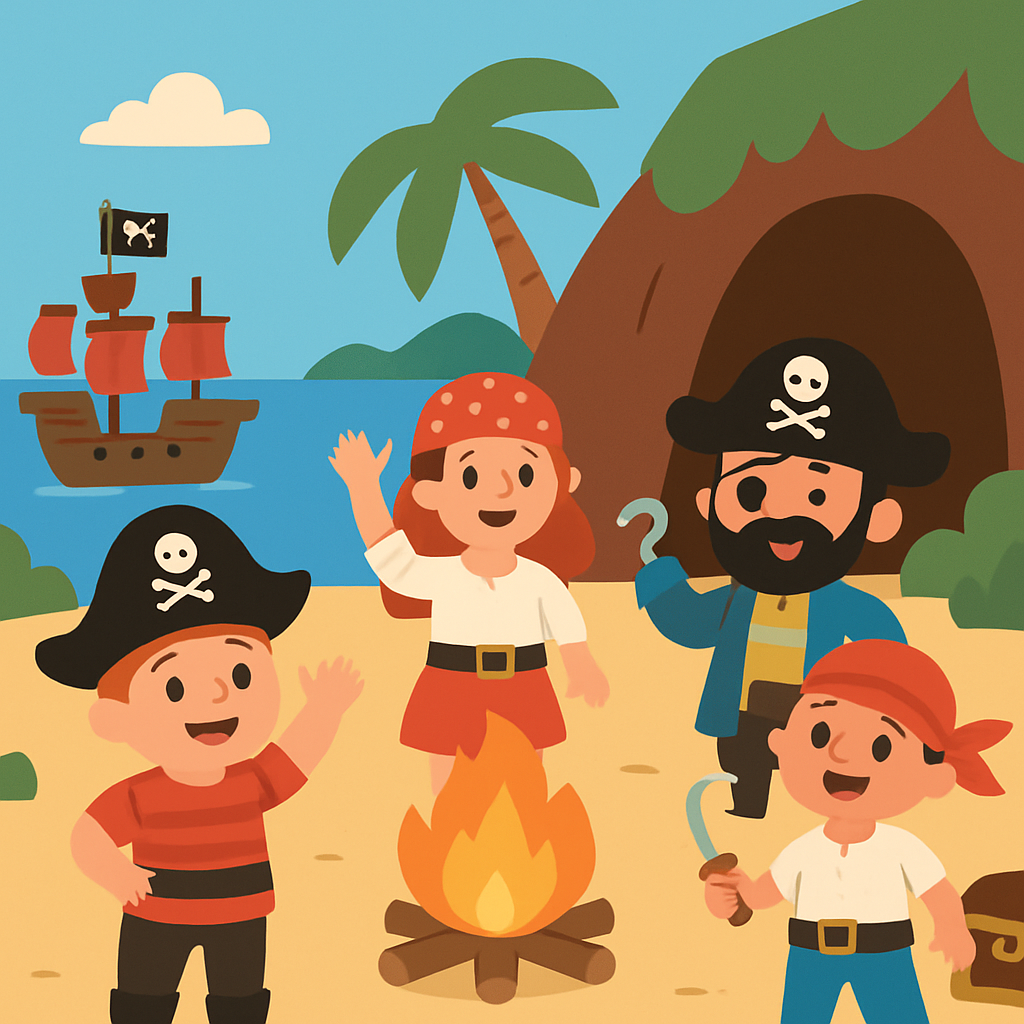 Happy Pirate Cove Paint By Numbers