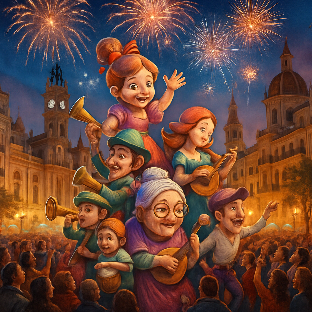 Valencia Las Fallas Festival - Spain DIY Paint By Numbers