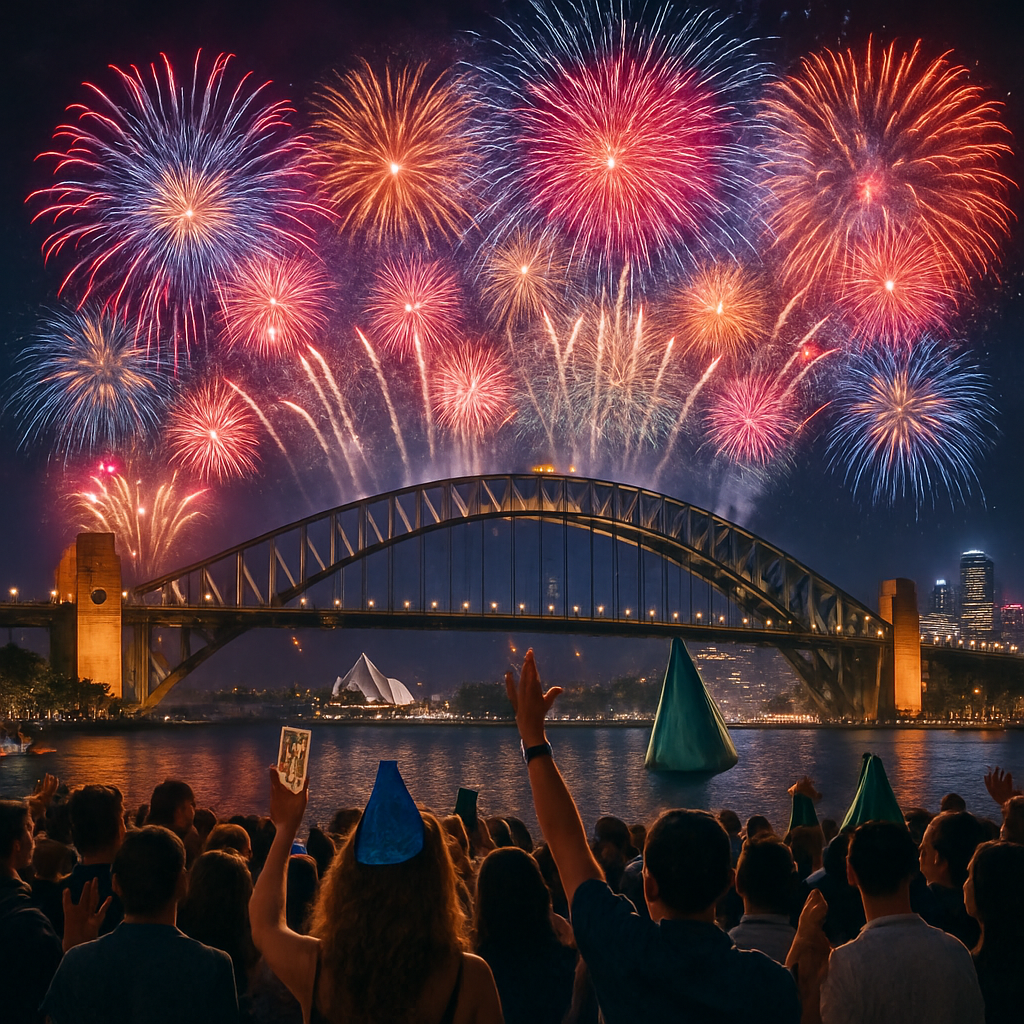 New Year's Eve Celebration - Sydney, Australia DIY Paint By Numbers