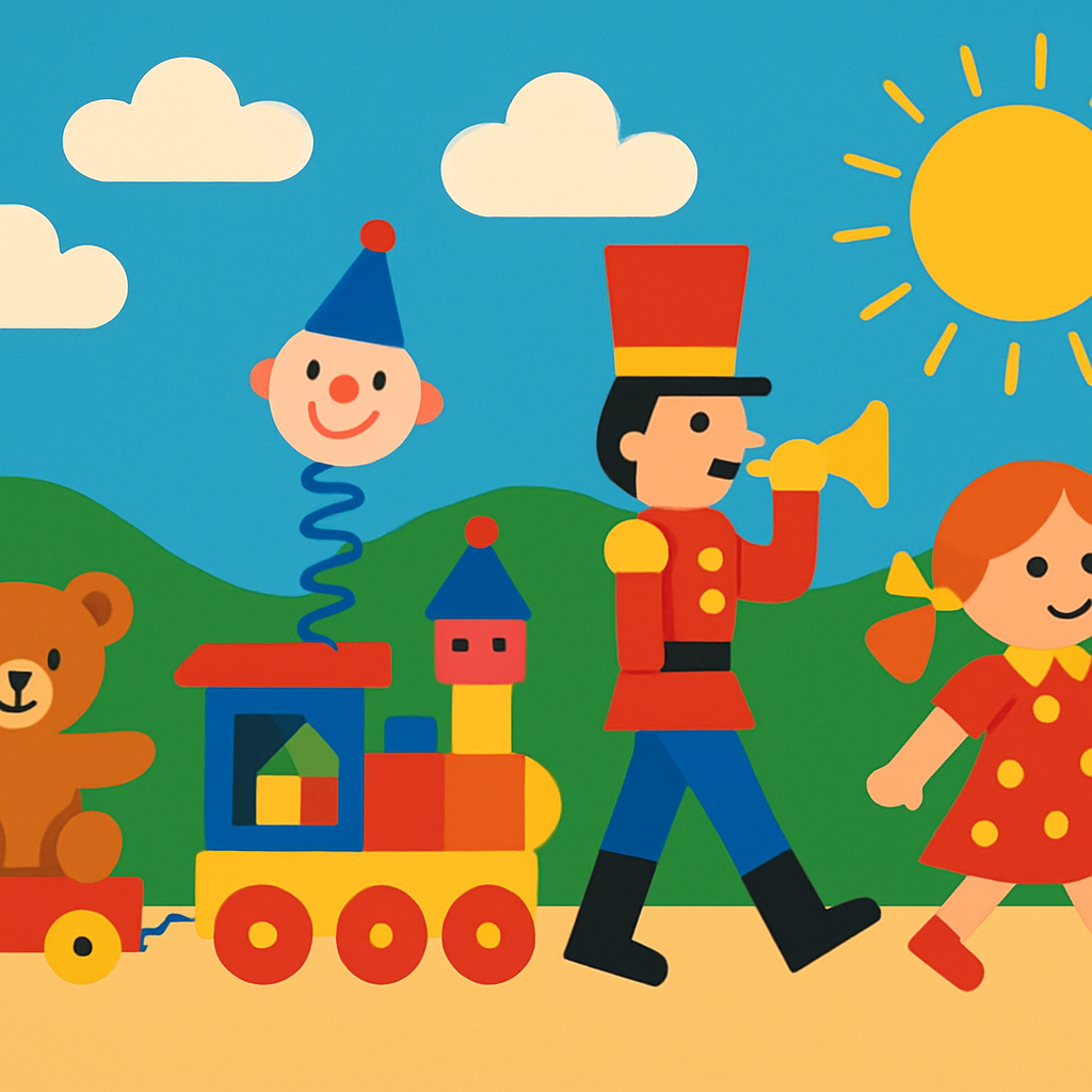Joyful Toy Parade Paint By Numbers
