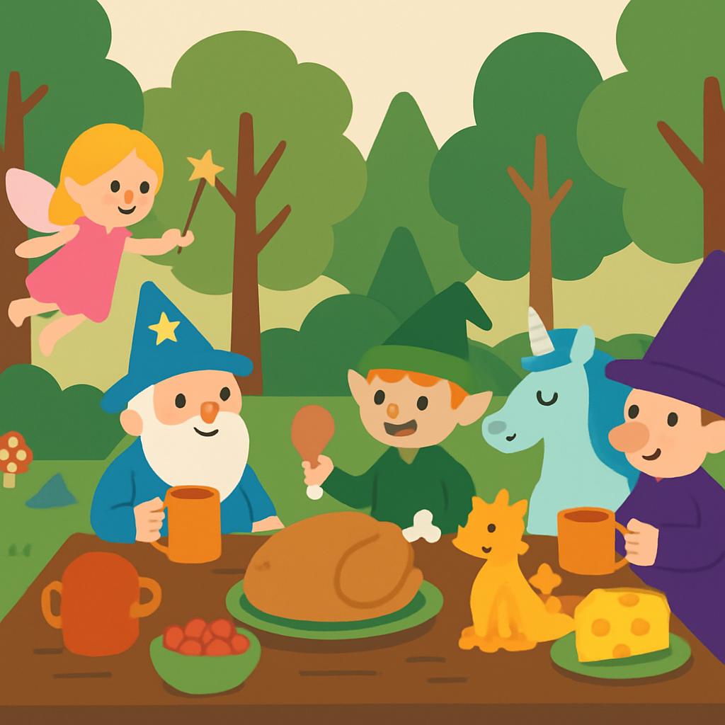 Wizard's Forest Feast Paint By Numbers