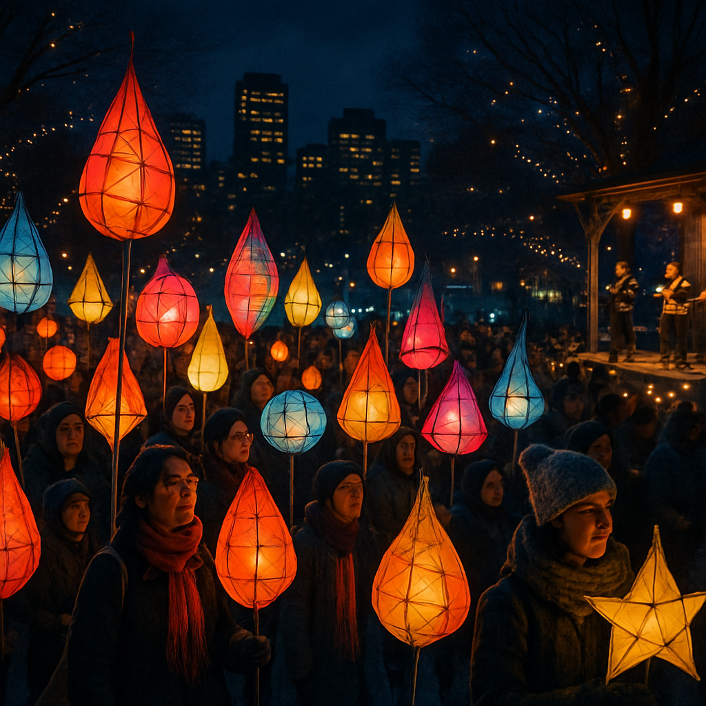 Winter Solstice Lantern Festival - Canada Paint By Numbers